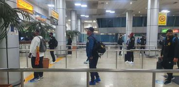 بعثة الترجي التونسي في مطار القاهرة قبل قليل
