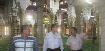 رئيس مدينة دسوق يتفقد  المسجد الابراهيمى وقاعة كبار الزوار قبل زيارة وزير الاوقاف والمفتى