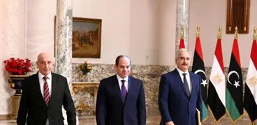 الرئيس السيسي مع المشير خليفة حفتر