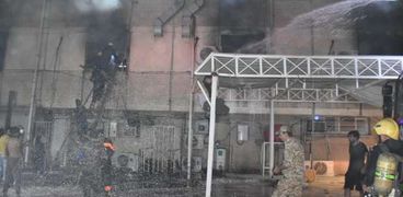 حريق مستشفى ابن الخطيب فى بغداد