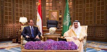 الرئيس عبد الفتاح السيسي والملك سلمان بن عبدالعزيز- صورة أرشيفية
