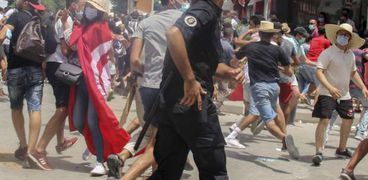 مظاهرات تونس ضد حركة النهضة