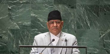 رئيس وزراء نيبال  خلال الجمعة العامة للأمم المتحدة