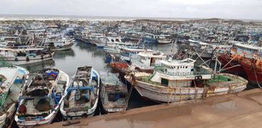 توقف حركة الملاحة بميناء البرلس لليوم السادس   وإنقاذ مركب من دمياط 