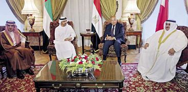 وزراء خارجية دول الرباعى العربى أثناء اجتماعهم بالقاهرة «صورة أرشيفية»