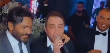 حسام حبيب مع تامر حسني بعد أزمة شيرين عبد الوهاب