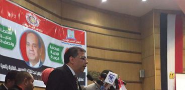 عصام مرزوق اثناء كلمته بالمؤتمر