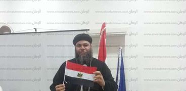 القمص "فليمون خليفة" خلال كلمته بمؤتمر مصر أولا بجامعة دمنهور