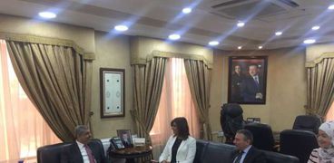 وزيرة الهجرة  خلال لقائها وزير العمل الأردنى