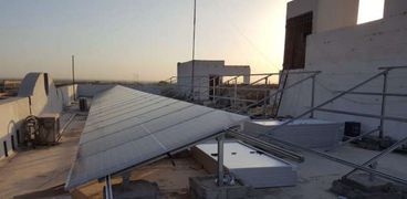 احد محطات الطاقة الشمسية ضمن مشروعات الطاقة الجديدة والمتجددة