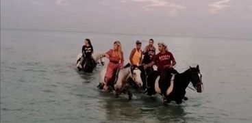 سياحة الخيول على شواطئ الغردقة