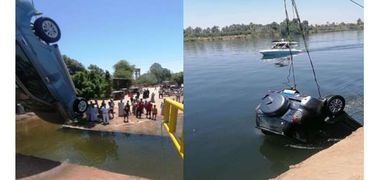 قوات الإنقاذ بالأقصر تتمكن من إنقاذ 3 أشخاص عقب سقوط سيارة بمياه النيل