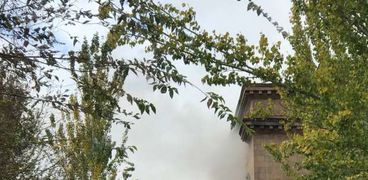 دخان يتصاعد من جامعة يريفان الحكومية