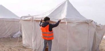 مخيم إغاثي- أرشيفية