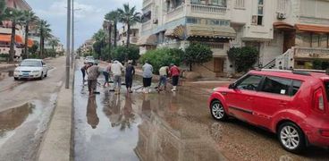 أمطار غزيرة بشمال سيناء