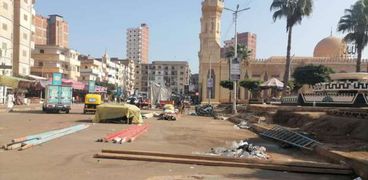 رفع المخلفات من شوارع مدينة دسوق بكفر الشيخ
