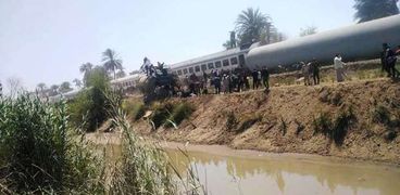 بلف المخاطر السبب الرئيسي في حادث تصادم قطارين في سوهاج اليوم