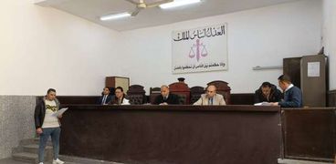 هيئة المحكمة برئاسة المستشار إيهاب جمال عبد الحكيم