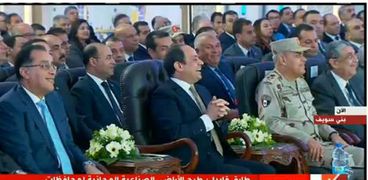 الرئيس السيسي يفتتح عدد من المشروعات في صعيد مصر