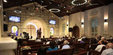 اجتماع الصلاة بالكنيسة الإنجيلية - أرشيفية