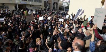 احتجاجات فى تونس