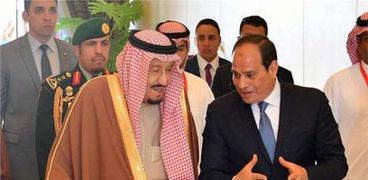 الرئيس عبدالفتاح السيسي مع العاهل السعودي الملك سلمان بن عبدالعزيز