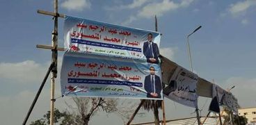 اللافتات الانتخابية في شوارع دائرة "الجمالية ومنشأة ناصر"