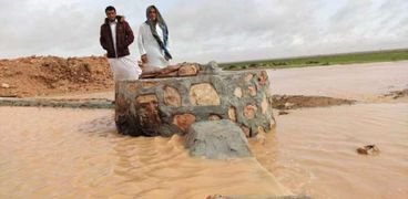 أحد آبار تجميع مياه الأمطار في سيدي براني