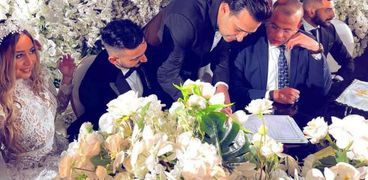 نادر حمدي في حفل زفافه