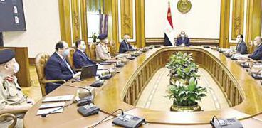 مجلس الأمن القومي خلال اجتماعه اليوم برئاسة "السيسي"
