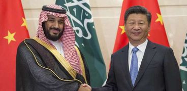 لقاء الرئيس الصيني بولي العهد السعودي - لقطة أرشيفية