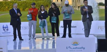 الشافعي وجيونج وسكريلو أبطال منافسات بطولة "مدينتي" المفتوحة للجولف