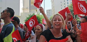 حشود تونسية