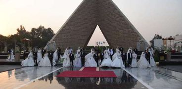 المنطقة المركزية العسكرية تنظم حفل زفاف جماعى لـ 100 شاب وفتاة