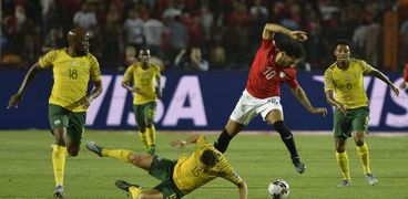 صورة من مباراة مصر وجنوب أفريقيا