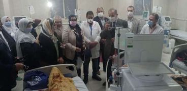 محافظ كفر الشيخ يتفقد مستشفى الكلى بفوه