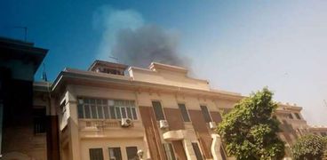 حريق مبنى محافظة القاهرة