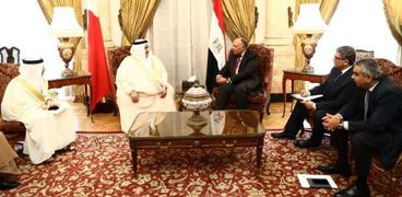 وزير الخارجية يستقبل نظيره البحريني‫ الشيخ خالد بن أحمد آل خليفة 