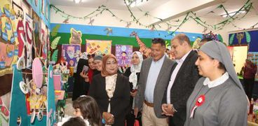 افتتاح معرض التعليم النشط في بني سويف احتفالا بالعيد القومي للمحافظة