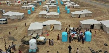 مخيمات النازحين بقطاع غزة