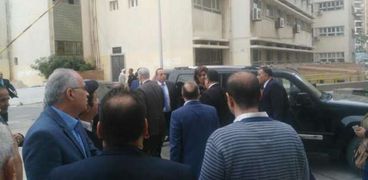 وزيرة الهجرة تتفقد مصابى كنيسة الاسكندرية
