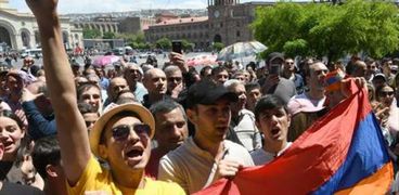 مظاهرات أرمينيا حسب وكالة "فرانس برس"