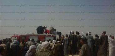 تشييع جنازة شهيد سيناء في مسقط رأسه ببني سويف
