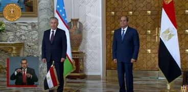 الرئيس السيسي ونظيره الأوزباكستاني