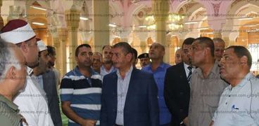 محافظ كفر الشيخ يتابع أعمال تطوير المسجد الإبراهيمي
