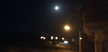 القمر في سماء جنوب سيناءمكتملا