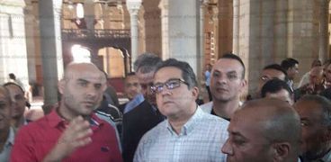 وزير الأثار ومحافظ المنوفية يتفقدان مسجد العباسي الأثري