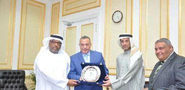 محافظ الجيزة يستقبل سفير الامارات ورئيس شركة امارات مصر