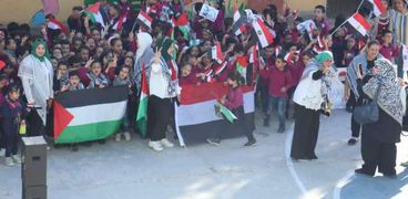 أطفال سوهاج يدعموا أطفال غزة والقضية الفلسطينية