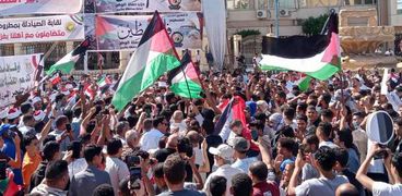مظاهرات اليوم لدعم فلسطين المنيا